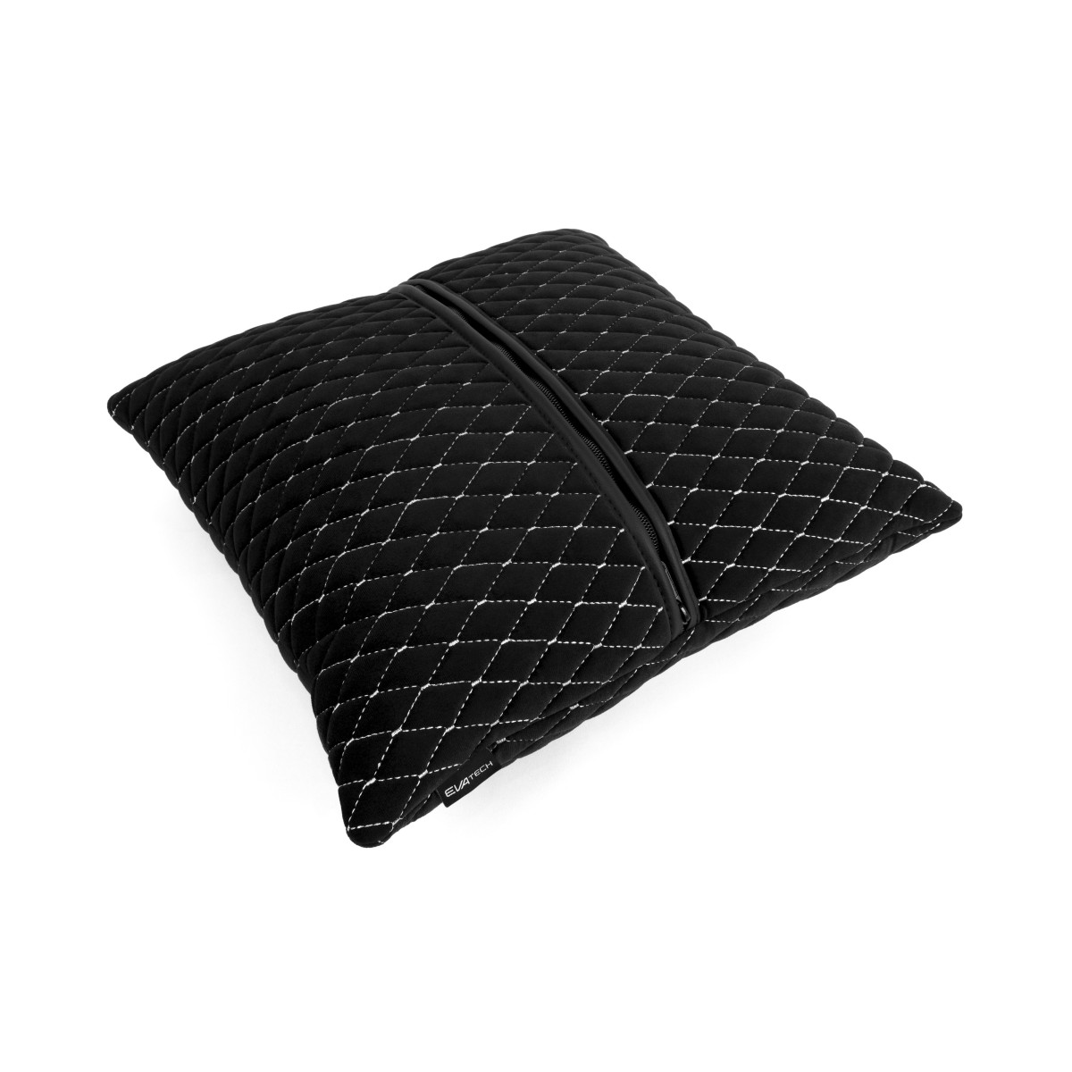 EVAtech Car Pillow 40x40 cm - black / white stitches EVAtech Car Pillow 40x40 cm - black / white stitches