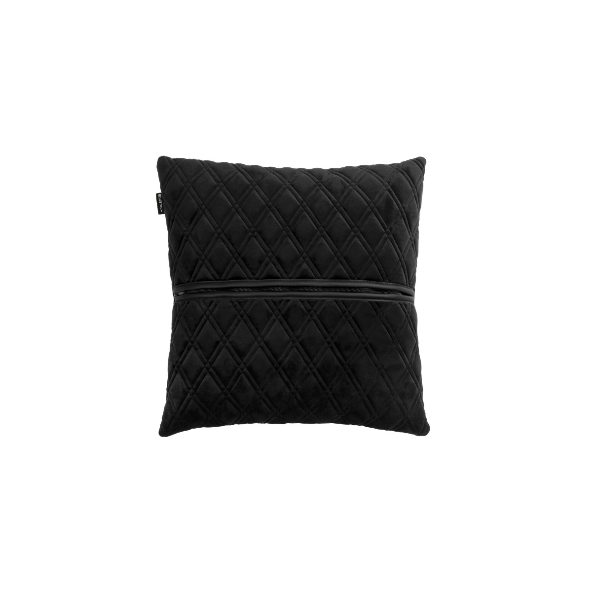 EVAtech Car Pillow 40x40 cm - black / black stitches EVAtech Car Pillow 40x40 cm - black / black stitches