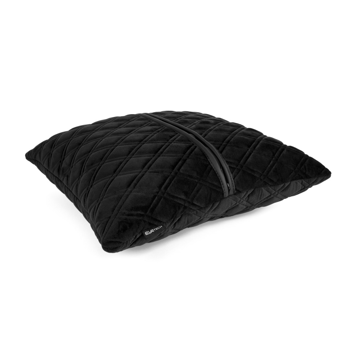 EVAtech Car Pillow 40x40 cm - black / black stitches EVAtech Car Pillow 40x40 cm - black / black stitches