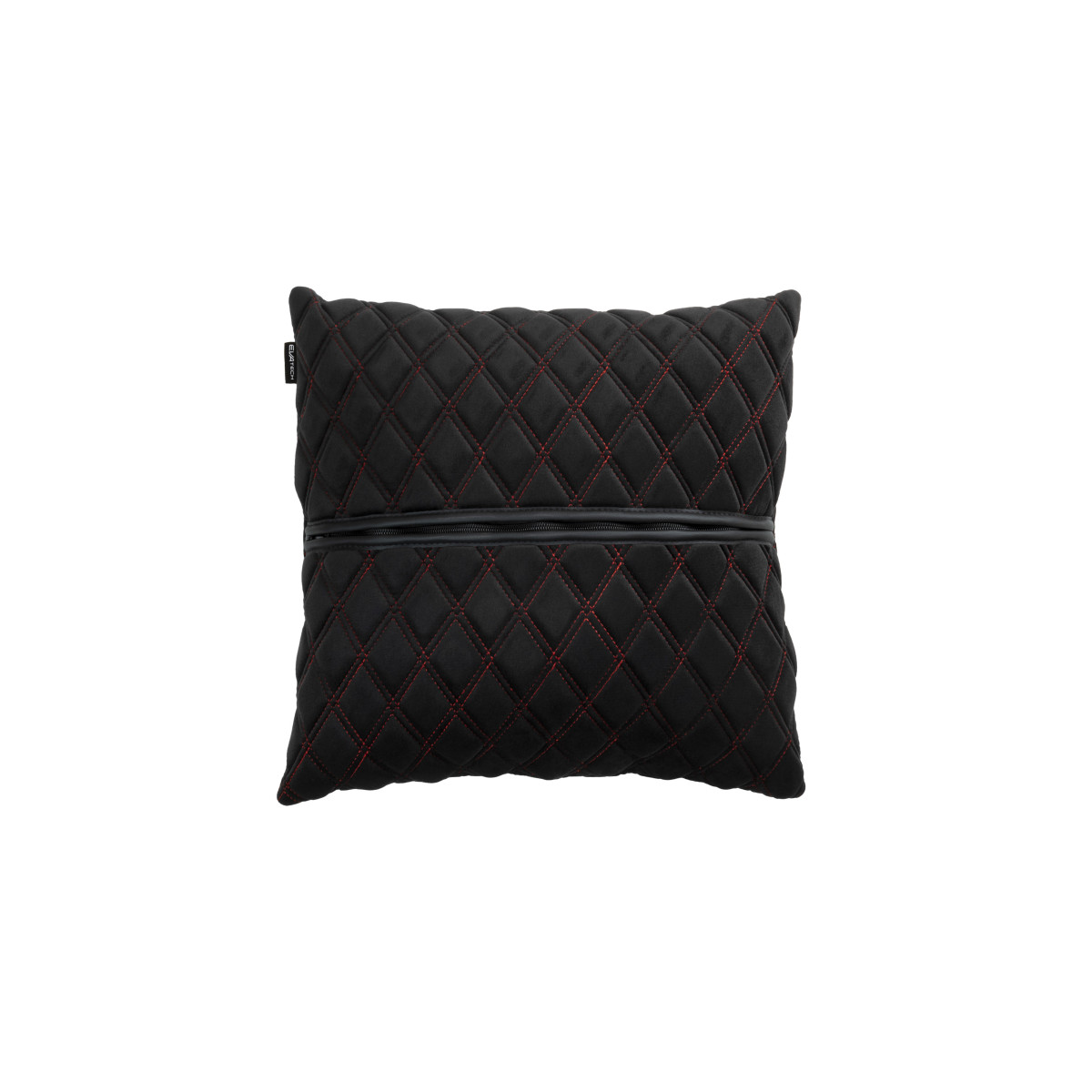EVAtech Car Pillow 40x40 cm - black / red stitches EVAtech Car Pillow 40x40 cm - black / red stitches