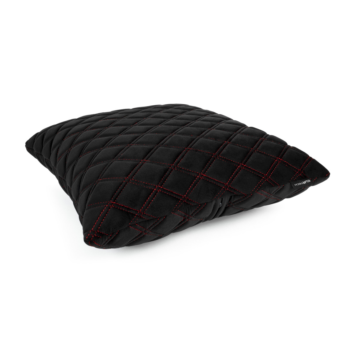 EVAtech Car Pillow 40x40 cm - black / red stitches EVAtech Car Pillow 40x40 cm - black / red stitches