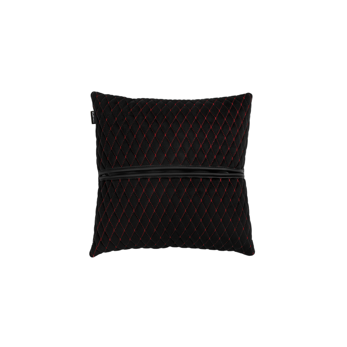 EVAtech Car Pillow 40x40 cm - black / red stitches EVAtech Car Pillow 40x40 cm - black / red stitches