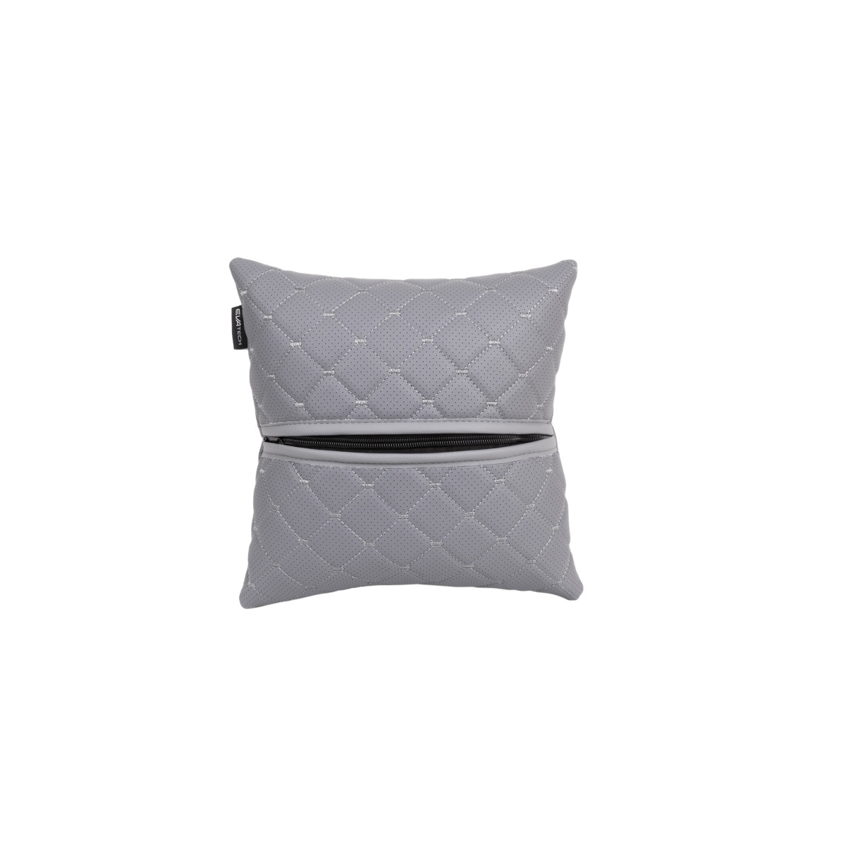 EVAtech ECO Car Pillow 30x30 cm - grey / gray stitches EVAtech ECO Car Pillow 30x30 cm - grey / gray stitches