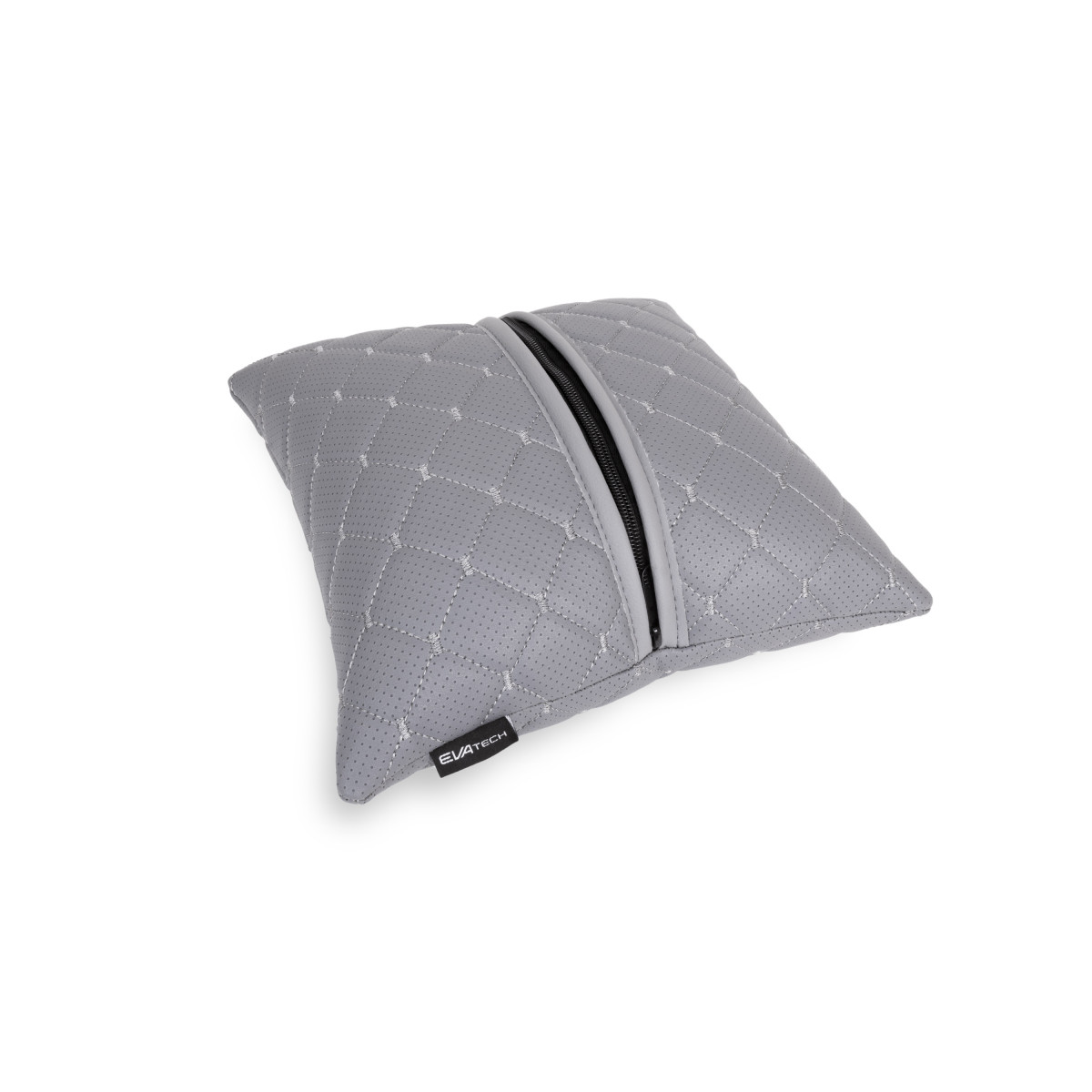 EVAtech ECO Car Pillow 30x30 cm - grey / gray stitches EVAtech ECO Car Pillow 30x30 cm - grey / gray stitches
