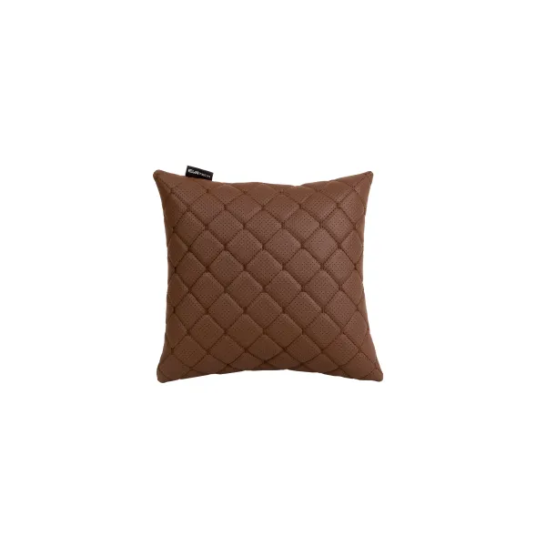 EVAtech ECO Car Pillow 30x30 cm - brown / brown stitches