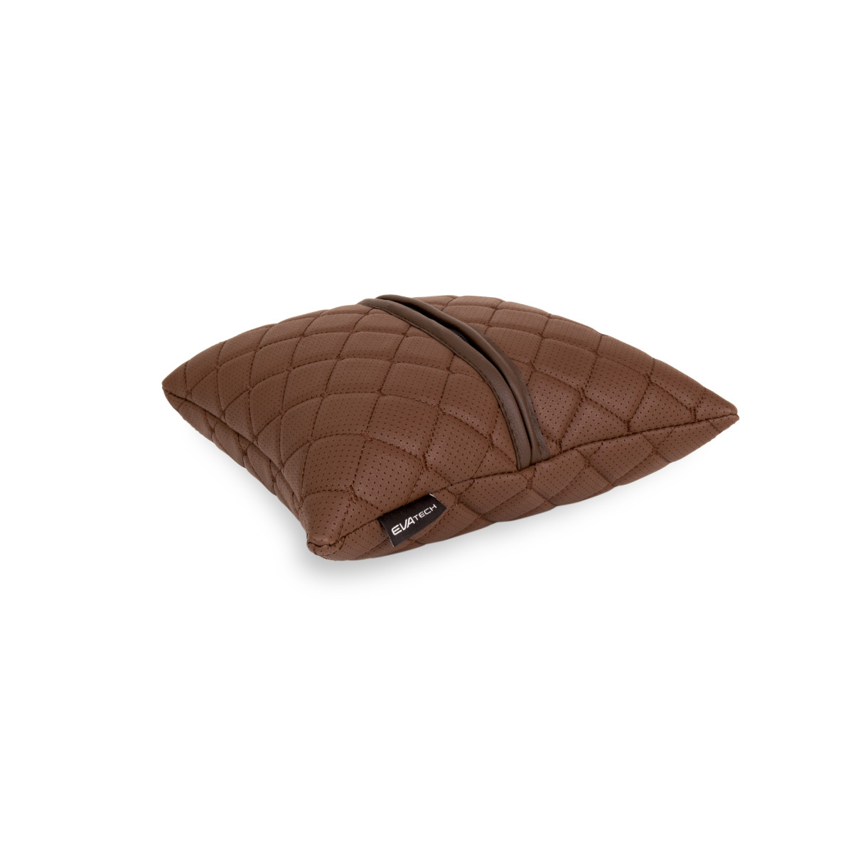 EVAtech ECO Car Pillow 30x30 cm - brown / brown stitches EVAtech ECO Car Pillow 30x30 cm - brown / brown stitches