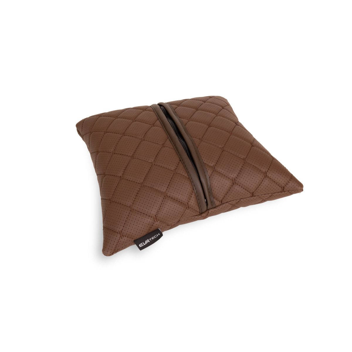 EVAtech ECO Car Pillow 30x30 cm - brown / brown stitches EVAtech ECO Car Pillow 30x30 cm - brown / brown stitches