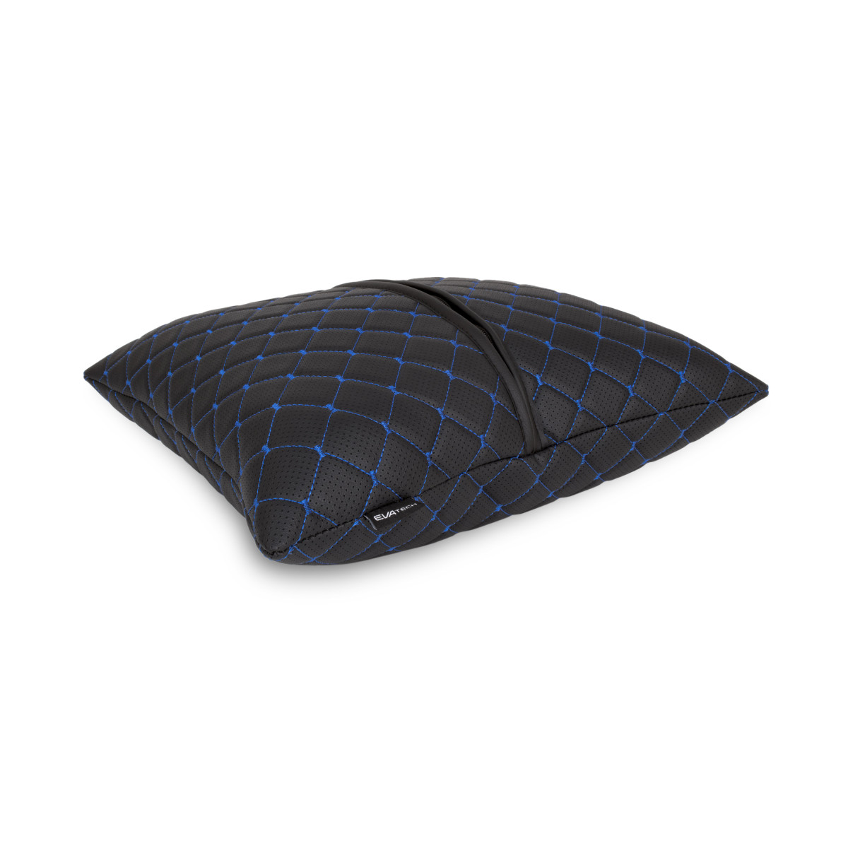 EVAtech ECO Car Pillow 40x40 cm - black / blue stitches EVAtech ECO Car Pillow 40x40 cm - black / blue stitches