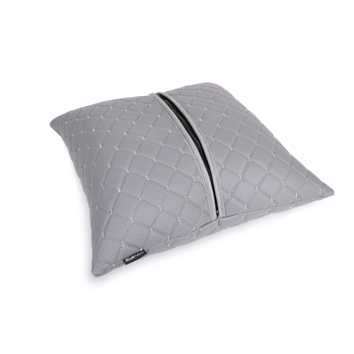 EVAtech ECO Car Pillow 40x40 cm - grey / gray stitches EVAtech ECO Car Pillow 40x40 cm - grey / gray stitches
