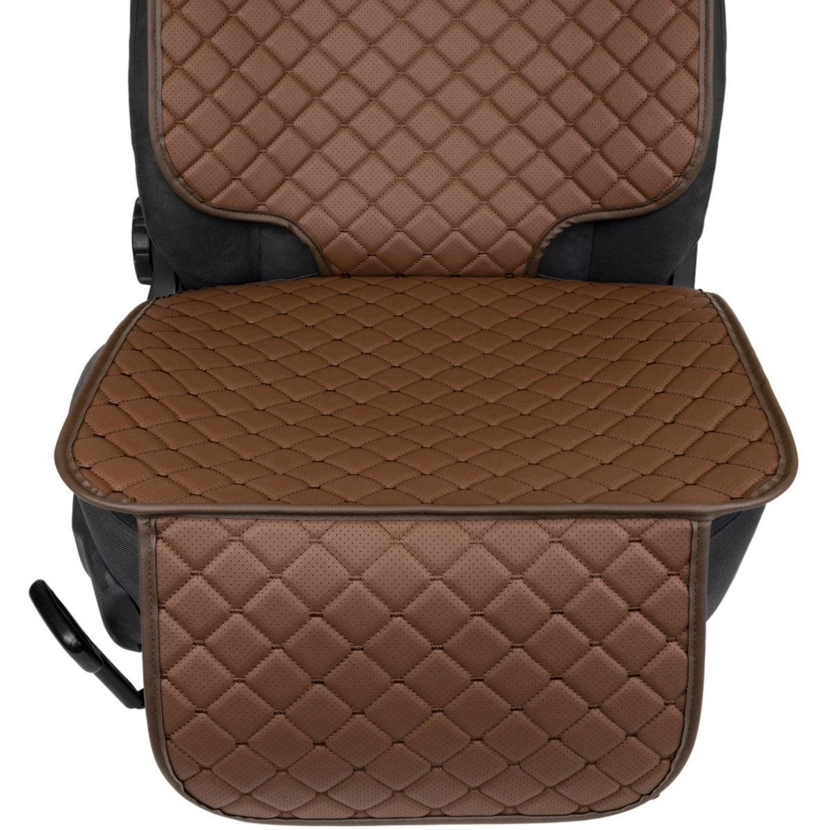 EVAtech ECO Car Seat Protector for Child Car Seats - brown / brown edges / brown stitches EVAtech ECO Car Seat Protector for Child Car Seats - brown / brown edges / brown stitches