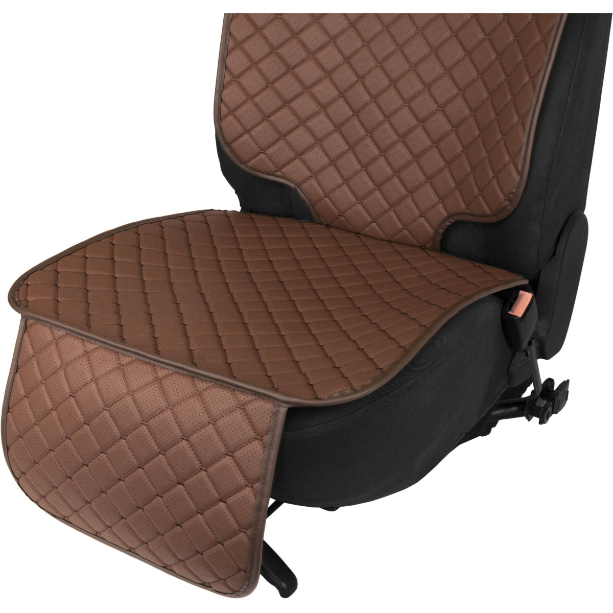 EVAtech ECO Car Seat Protector for Child Car Seats - brown / brown edges / brown stitches EVAtech ECO Car Seat Protector for Child Car Seats - brown / brown edges / brown stitches