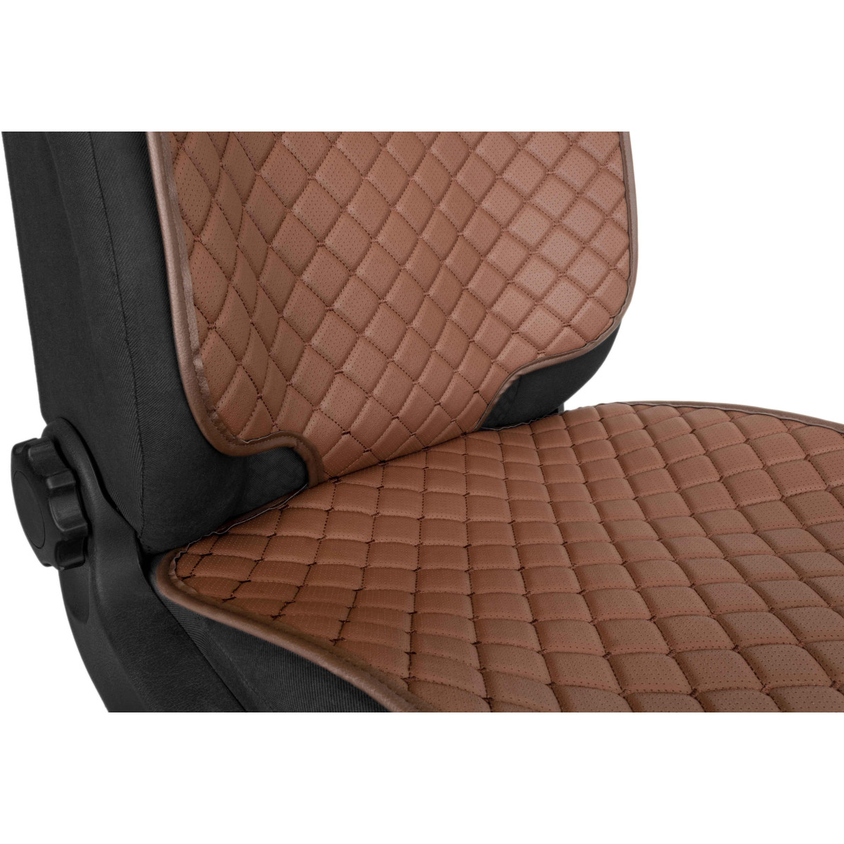 EVAtech ECO Car Seat Protector for Child Car Seats - brown / brown edges / brown stitches EVAtech ECO Car Seat Protector for Child Car Seats - brown / brown edges / brown stitches
