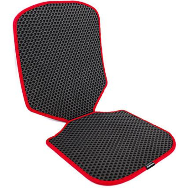 EVAtech Car Seat Protector for Child Car Seats - black / red edges