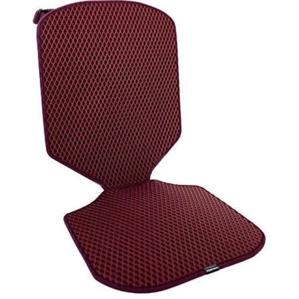 EVAtech Car Seat Protector for Child Car Seats - bordeaux / bordeaux edges