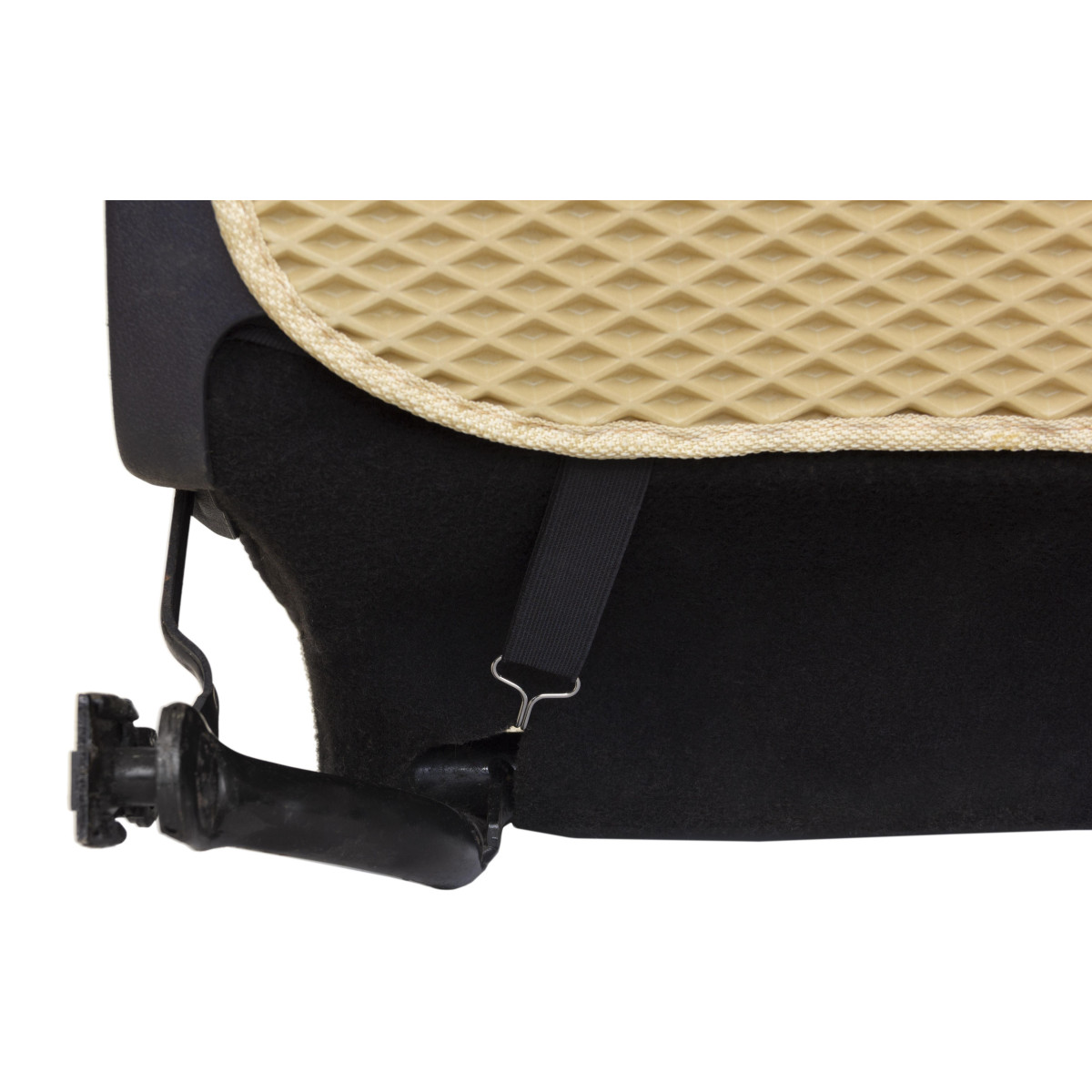 EVAtech Kids’ Car Seat Back Protector 68x46 cm - beige / beige edges