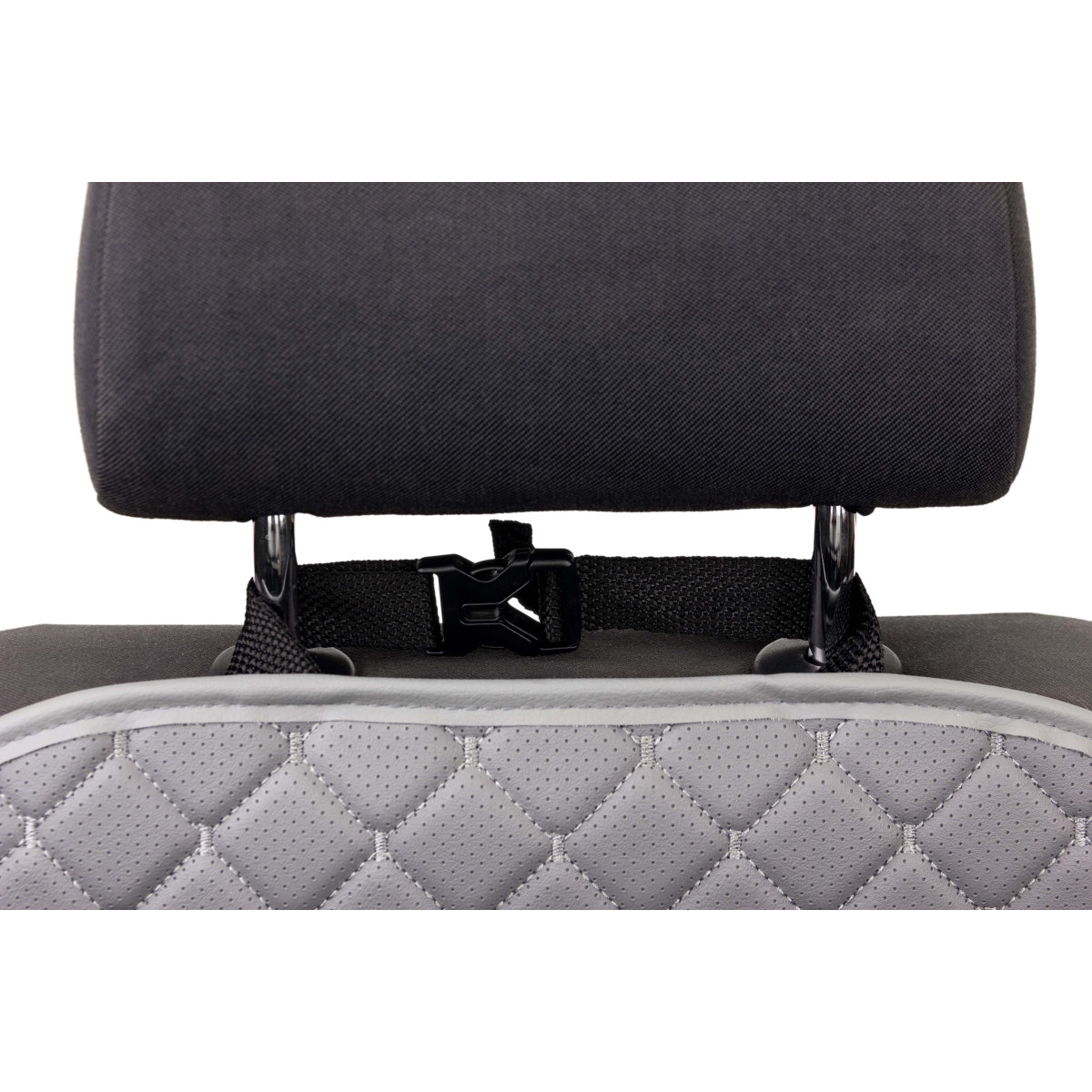 EVAtech ECO Kids’ Car Seat Back Protector 75x46 cm - grey / gray edges / gray stitches EVAtech ECO Kids’ Car Seat Back Protector 75x46 cm - grey / gray edges / gray stitches