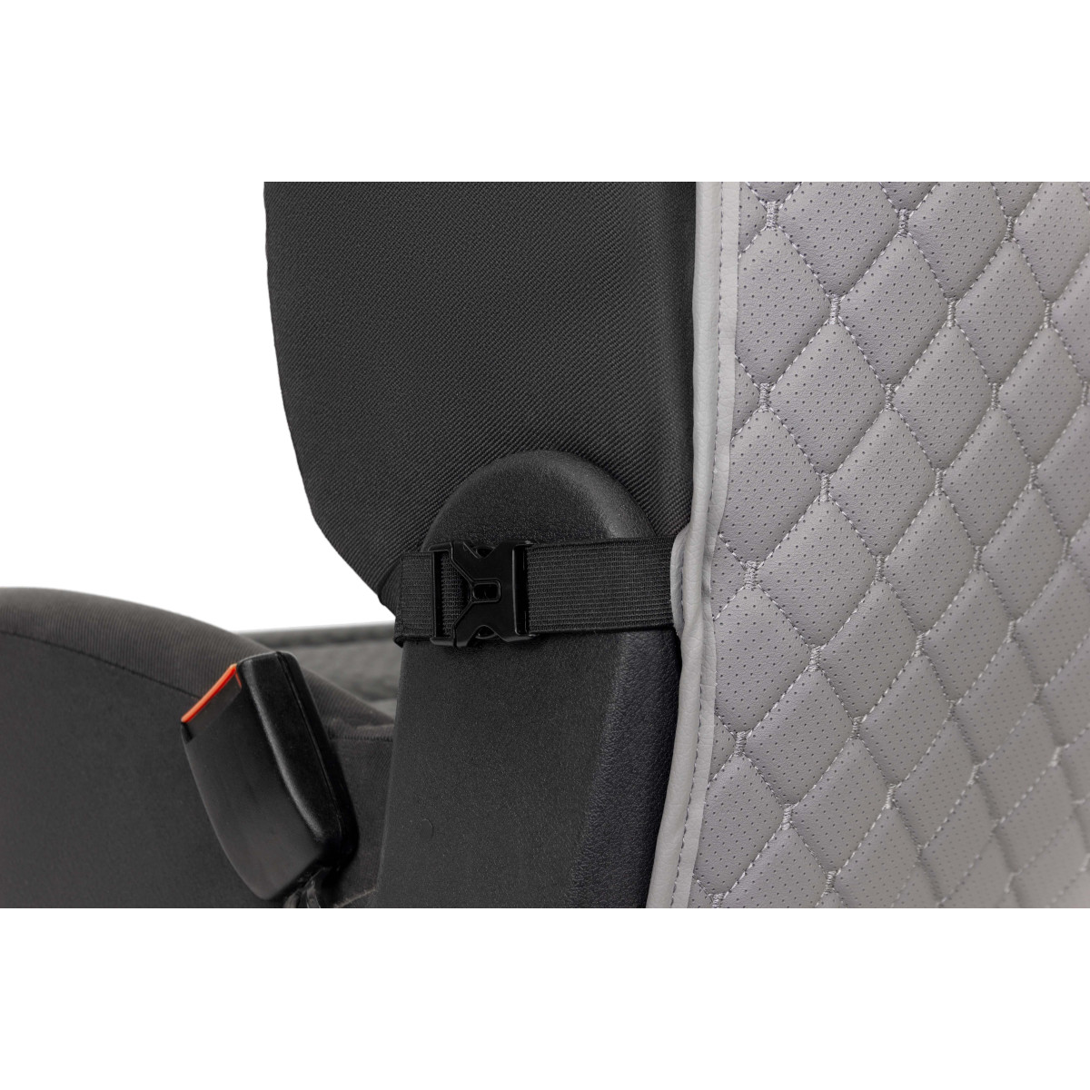 EVAtech ECO Kids’ Car Seat Back Protector 75x46 cm - grey / gray edges / gray stitches EVAtech ECO Kids’ Car Seat Back Protector 75x46 cm - grey / gray edges / gray stitches