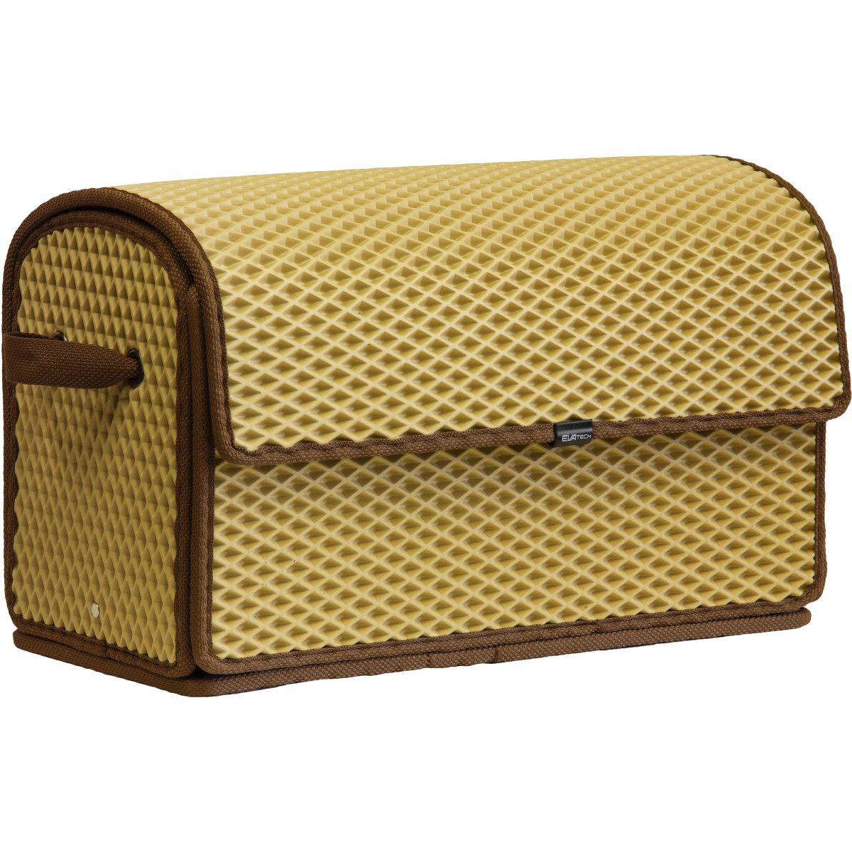 Bagažinės daiktadėžė EVAtech 30x49x25 cm- beige / brown edges Bagažinės daiktadėžė EVAtech 30x49x25 cm- beige / brown edges