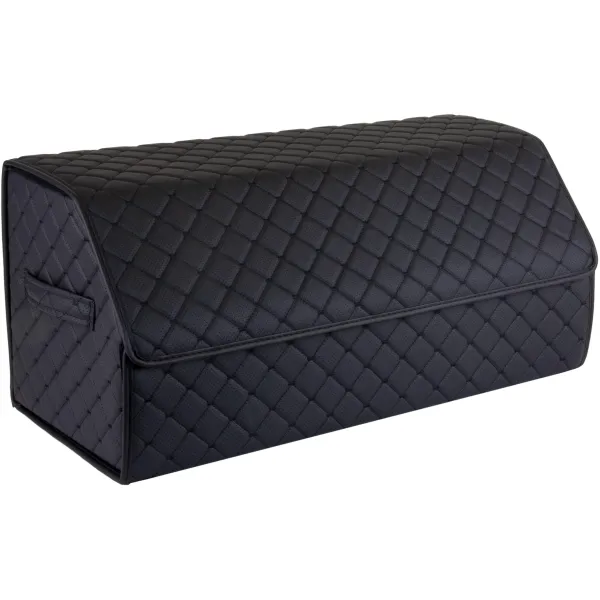 EVAtech Trunk Organizer ECO L 30x30x65 cm - black / black edges / black stitches / black interior