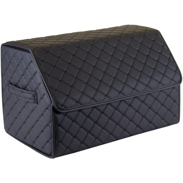 EVAtech Trunk Organizer ECO M 30x30x50 cm - black / black edges / black stitches / black interior