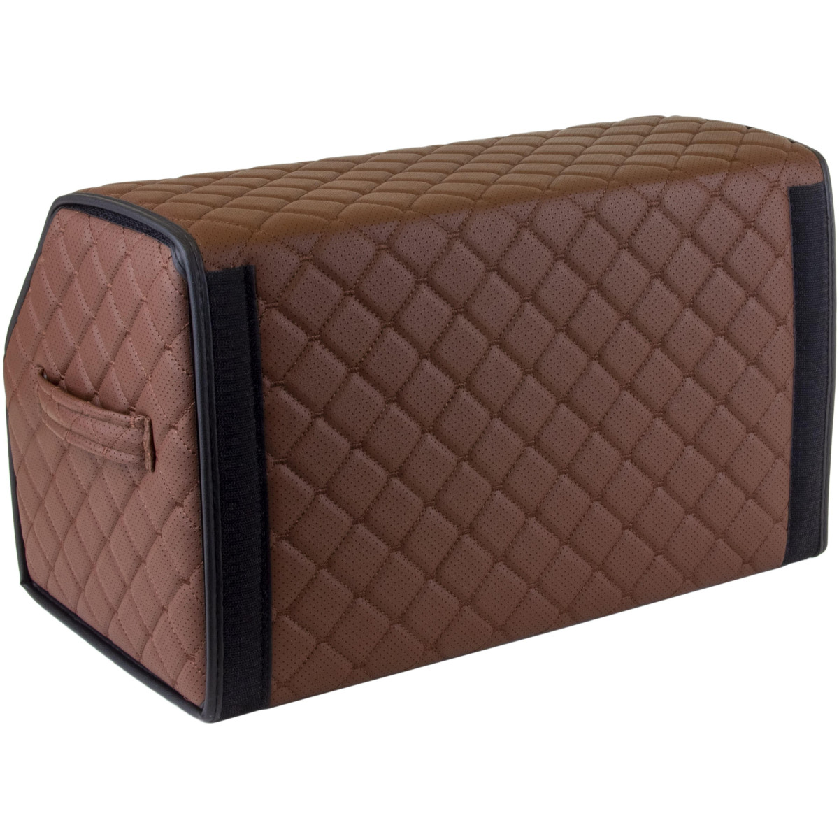 EVAtech Trunk Organizer EVAtech ECO M 30x30x50 cm - brown / black edges / brown stitches / black interior EVAtech Trunk Organizer EVAtech ECO M 30x30x50 cm - brown / black edges / brown stitches / black interior