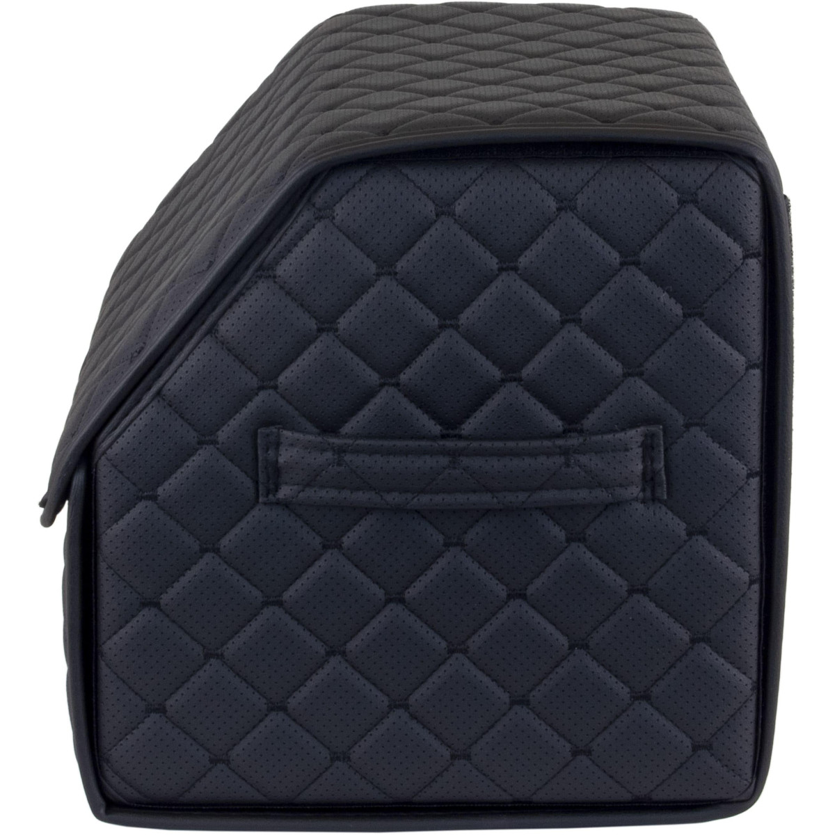 Bagažinės daiktadėžė EVAtech ECO S 30x30x35 cm - black / black edges / juodos siūlės / black interior
