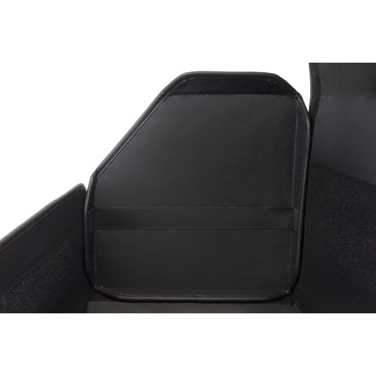 EVAtech Trunk Organizer ECO S 30x30x35 cm - black / black edges / red stitches / black interior
