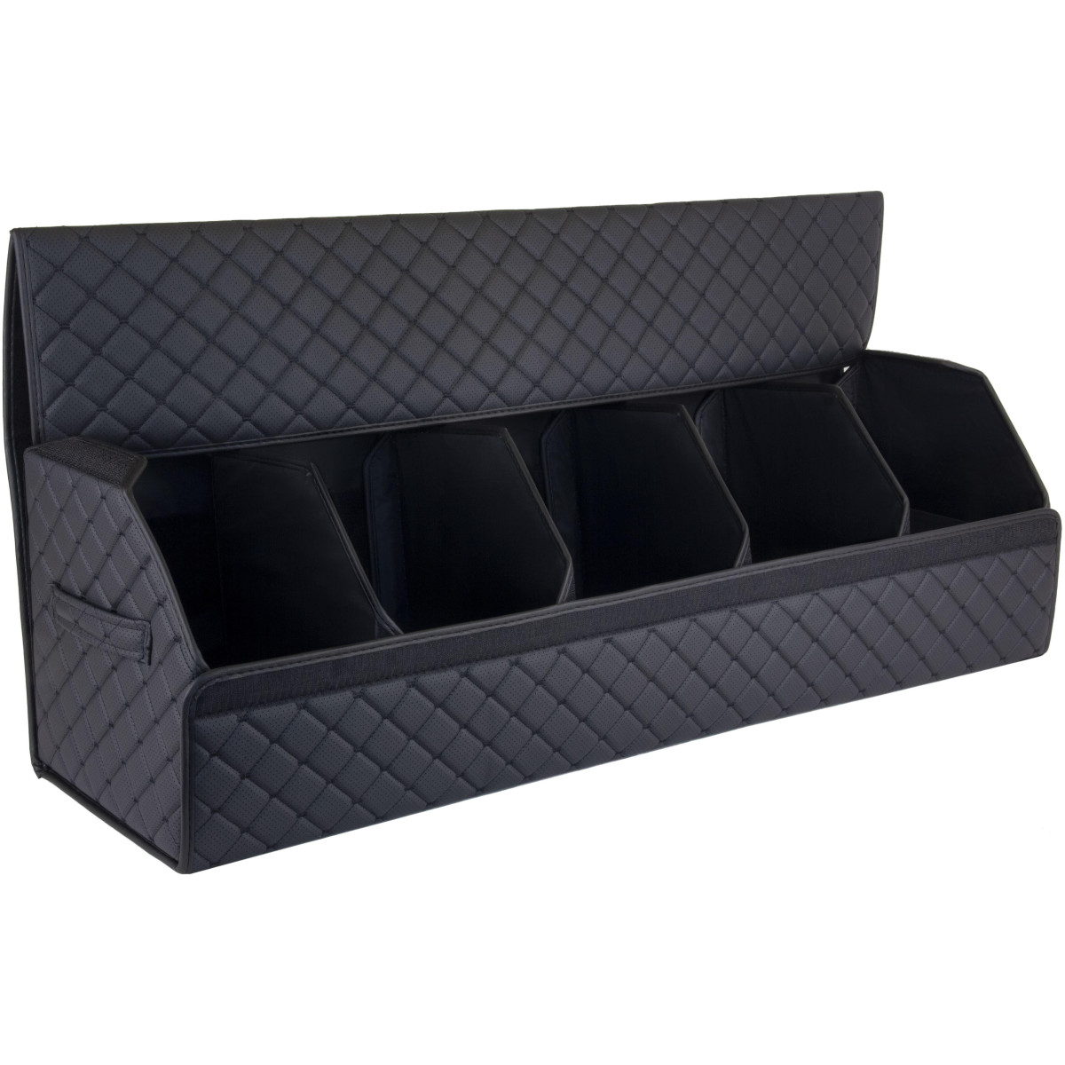 EVAtech Trunk Organizer ECO XXL 30x30x100 cm - black / black edges / black stitches / black interior
