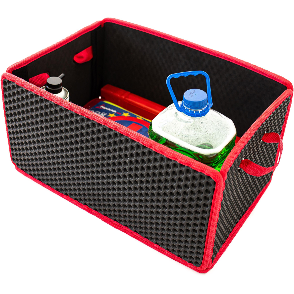 EVAtech Trunk Organizer LightBox 33x50x25 cm - black / red edges EVAtech Trunk Organizer LightBox 33x50x25 cm - black / red edges