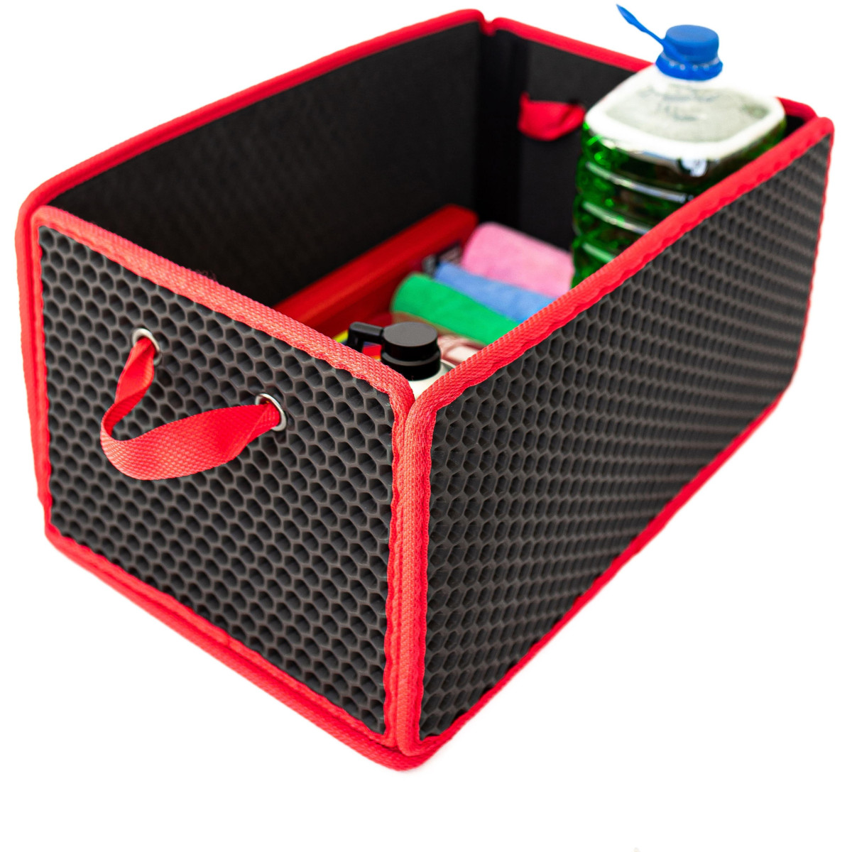 EVAtech Trunk Organizer LightBox 33x50x25 cm - black / red edges EVAtech Trunk Organizer LightBox 33x50x25 cm - black / red edges