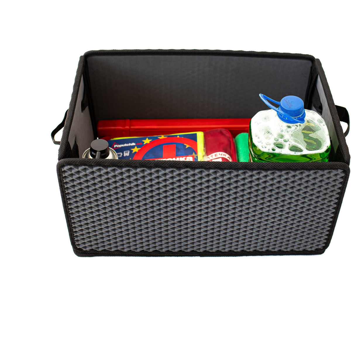 EVAtech Trunk Organizer LightBox 33x50x25 cm - grey / black edges EVAtech Trunk Organizer LightBox 33x50x25 cm - grey / black edges