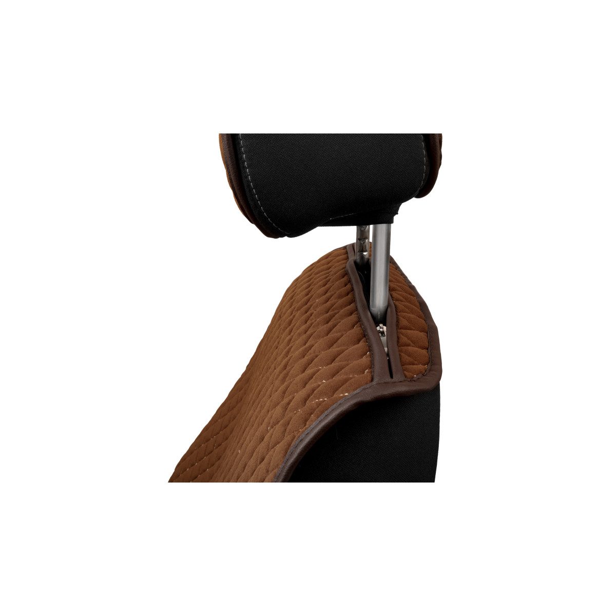 EVAtech PRO Seat Covers, 2 pcs - brown / brown edges / brown stitches