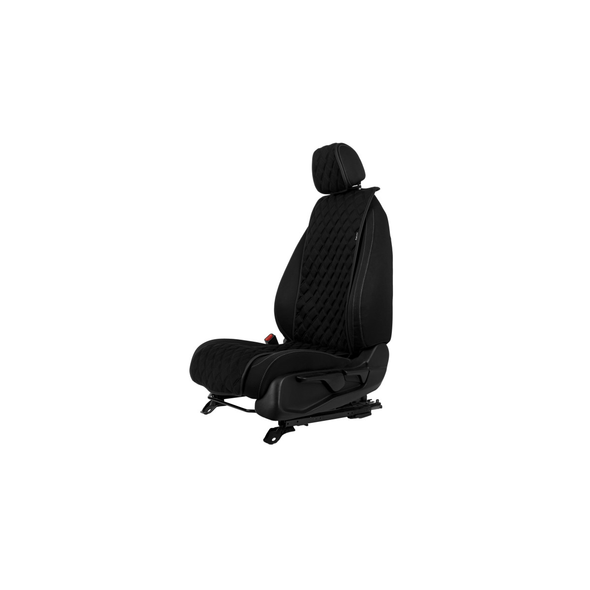 EVAtech Basic Seat Cover, 1 pcs - black / black edges / black stitches