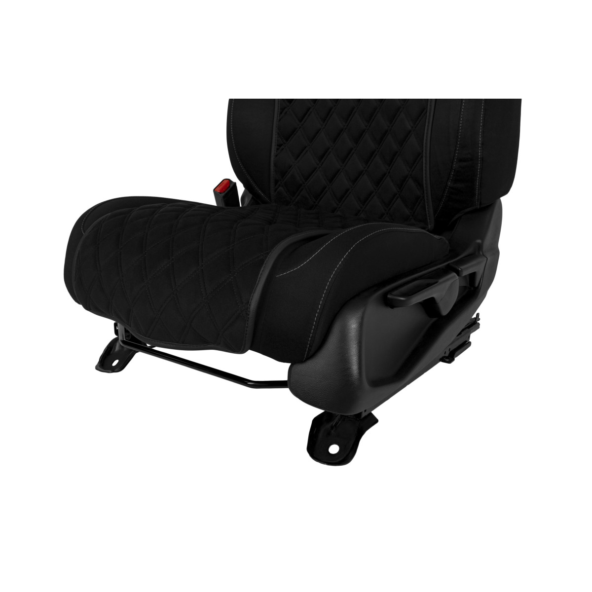 EVAtech Basic Seat Cover, 1 pcs - black / black edges / black stitches