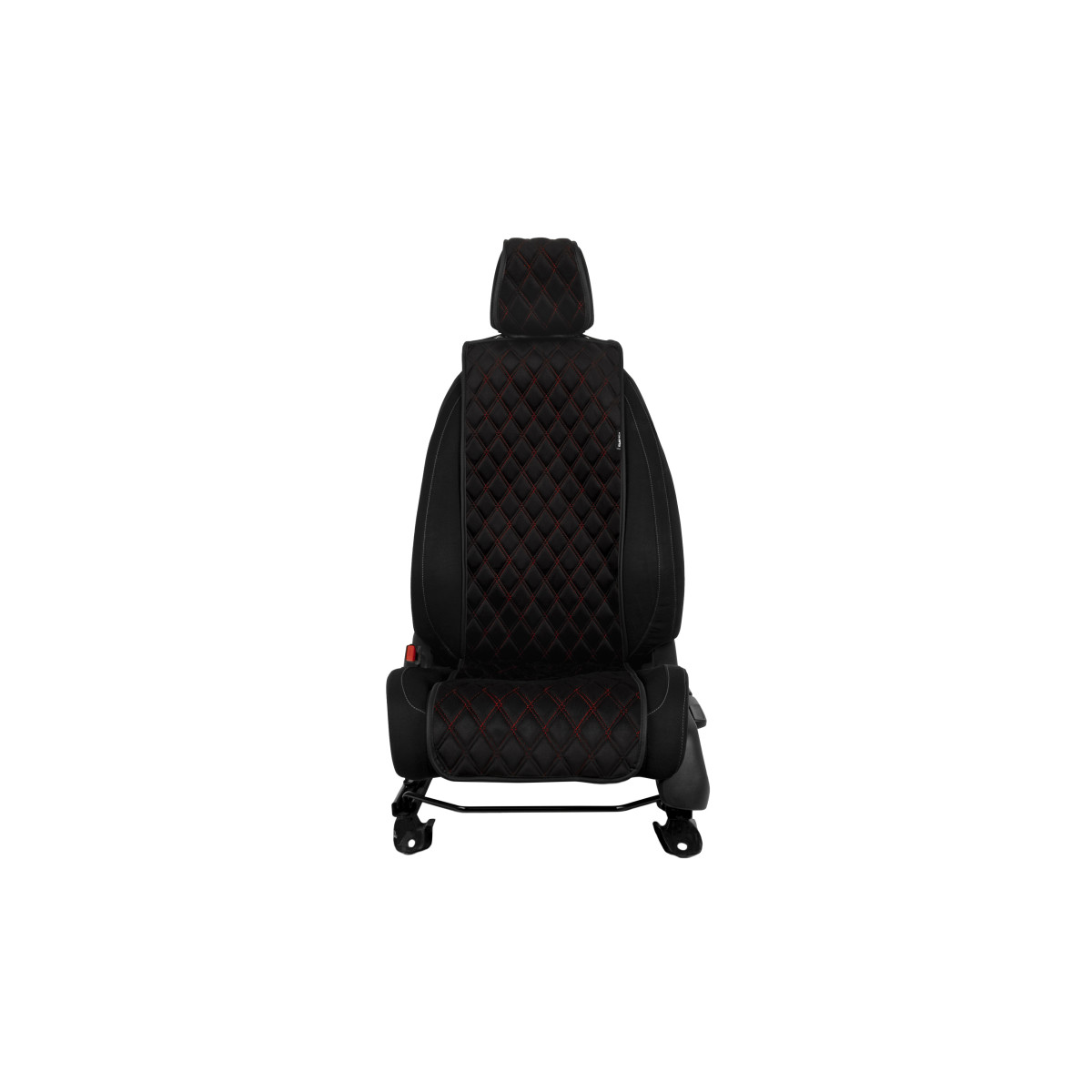 EVAtech Basic Seat Cover, 1 pcs - black / black edges / red stitches EVAtech Basic Seat Cover, 1 pcs - black / black edges / red stitches