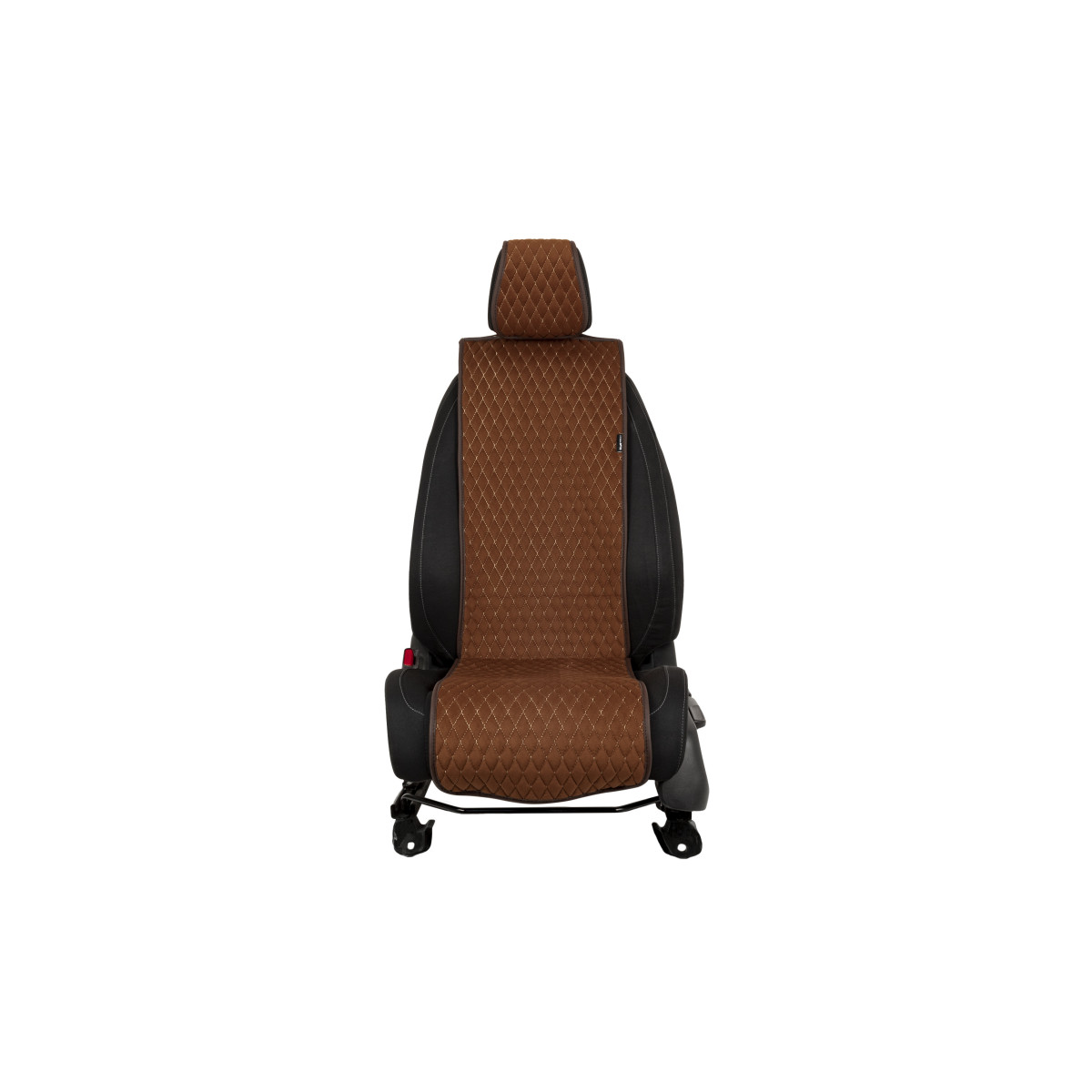 EVAtech Basic Seat Cover, 1 pcs - brown / brown edges / brown stitches