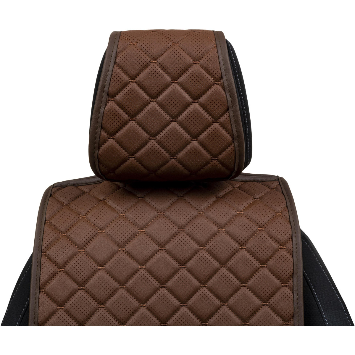 EVAtech ECO Basic Seat Cover, 1 pcs - brown / brown edges / brown stitches EVAtech ECO Basic Seat Cover, 1 pcs - brown / brown edges / brown stitches