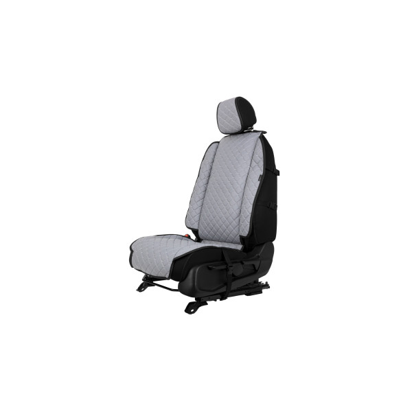 EVAtech ECO Max Seat Cover, 1 pcs - grey / black edges / gray stitches