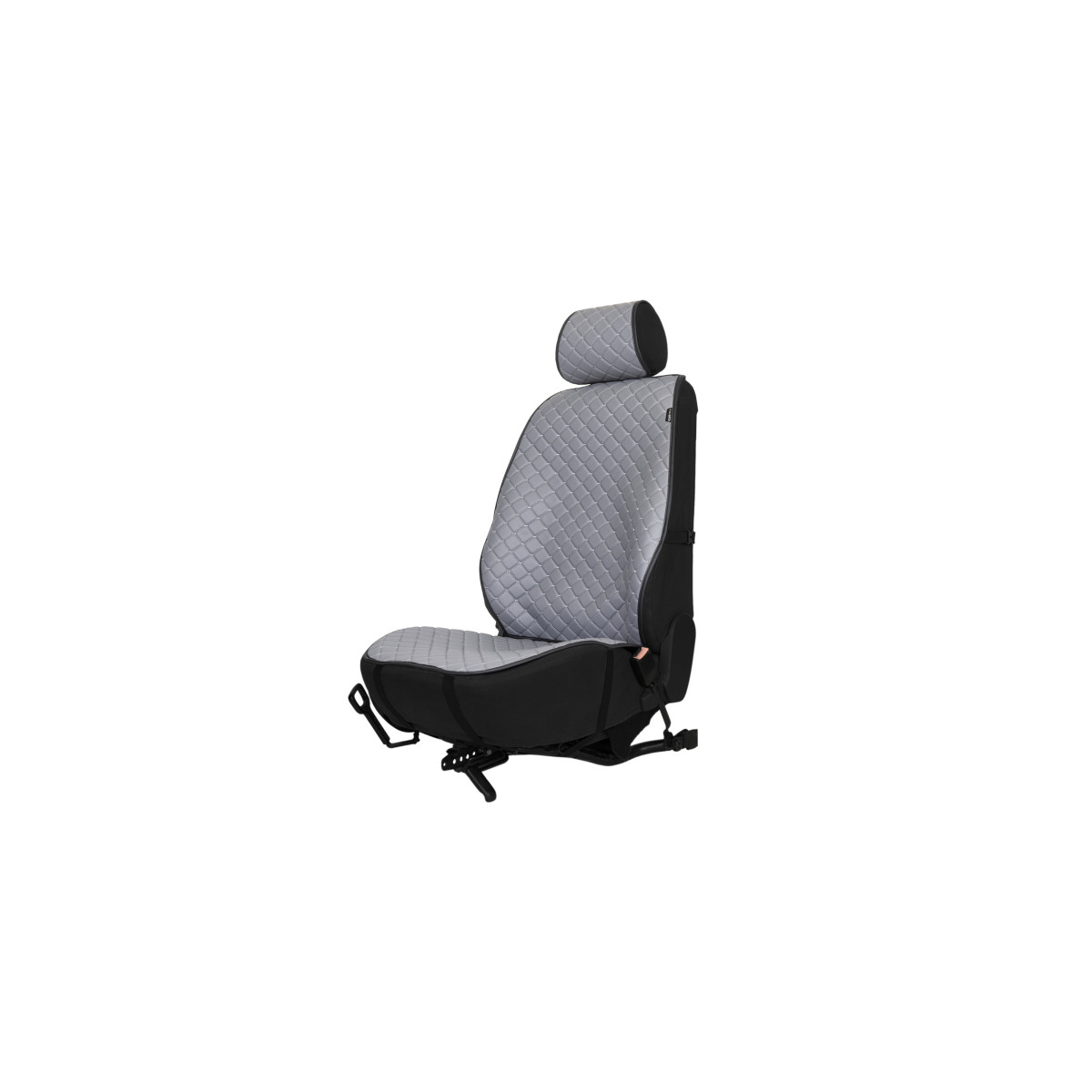 EVAtech ECO PRO Car Seat Cover, 1 pcs - grey / black edges / gray stitches