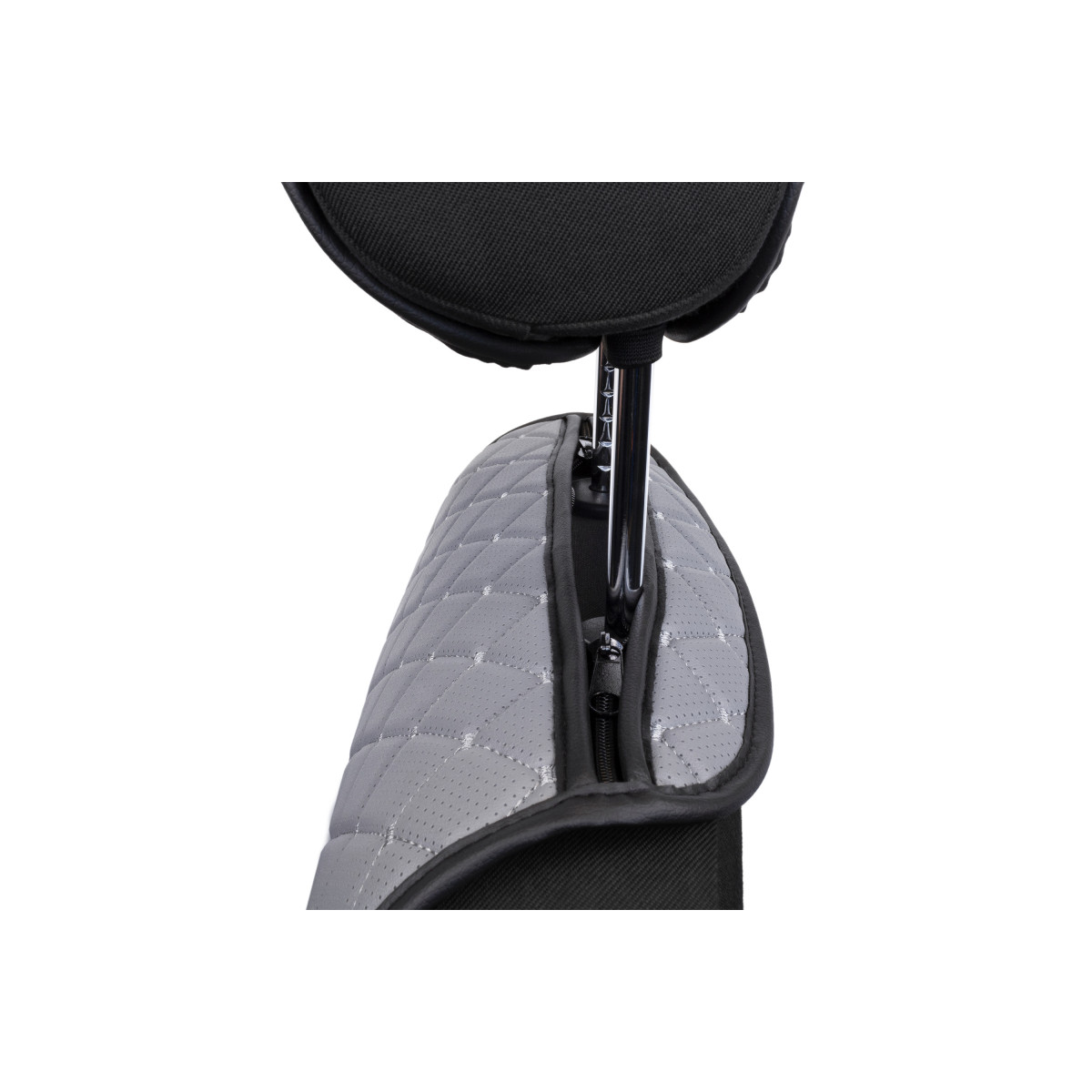 EVAtech ECO PRO Car Seat Cover, 1 pcs - grey / black edges / gray stitches