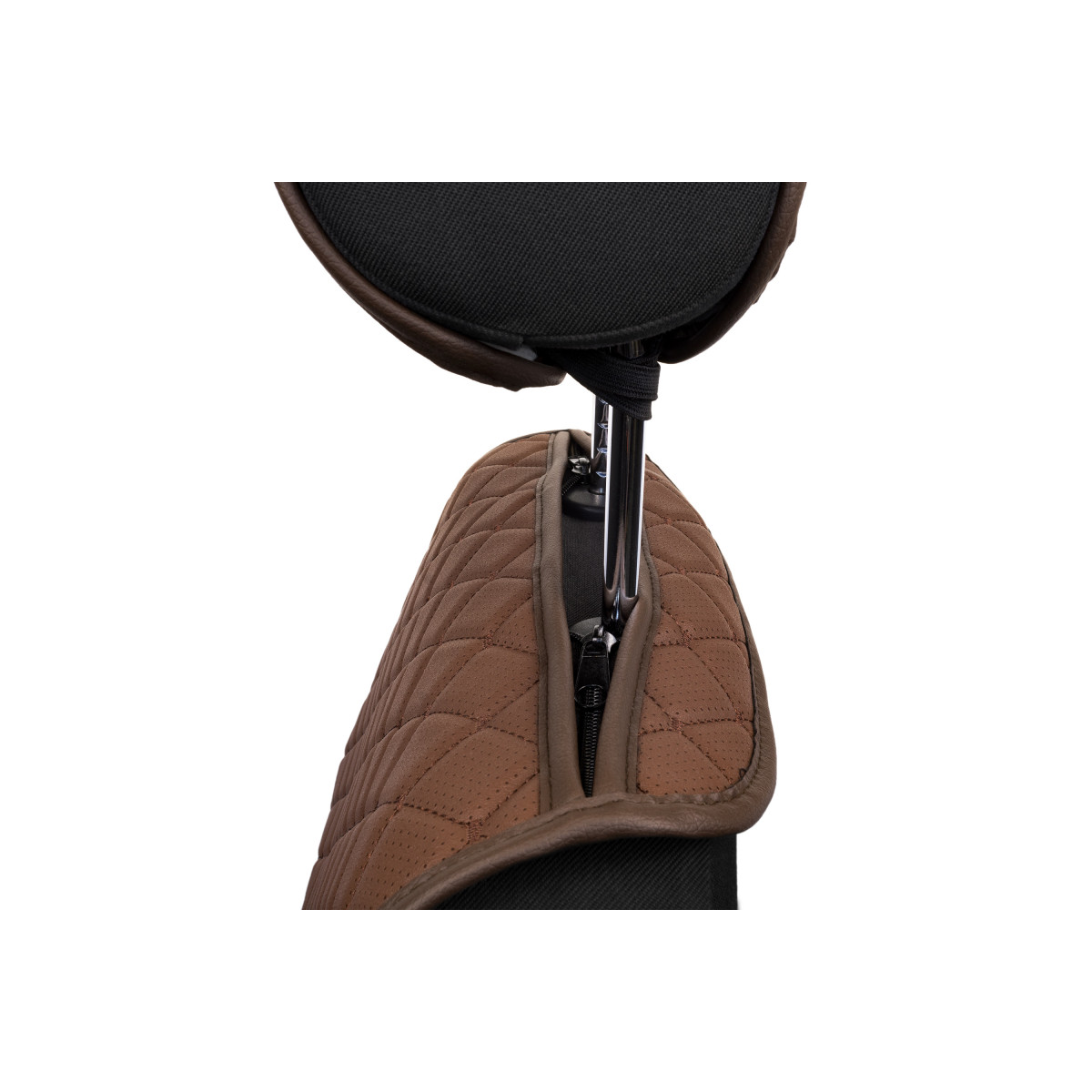 EVAtech ECO Standard Seat Cover, 1 pcs  - brown / brown edges / brown stitches