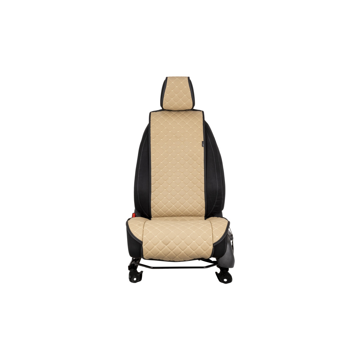 EVAtech ECO Standard Seat Cover, 1 pcs - beige / black edges / beige stitches EVAtech ECO Standard Seat Cover, 1 pcs - beige / black edges / beige stitches