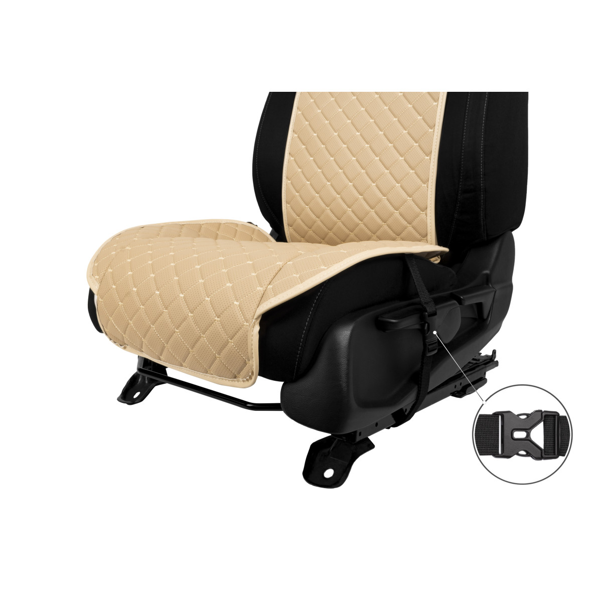 EVAtech ECO Standard Seat Cover, 1 pcs - beige / beige edges / beige stitches