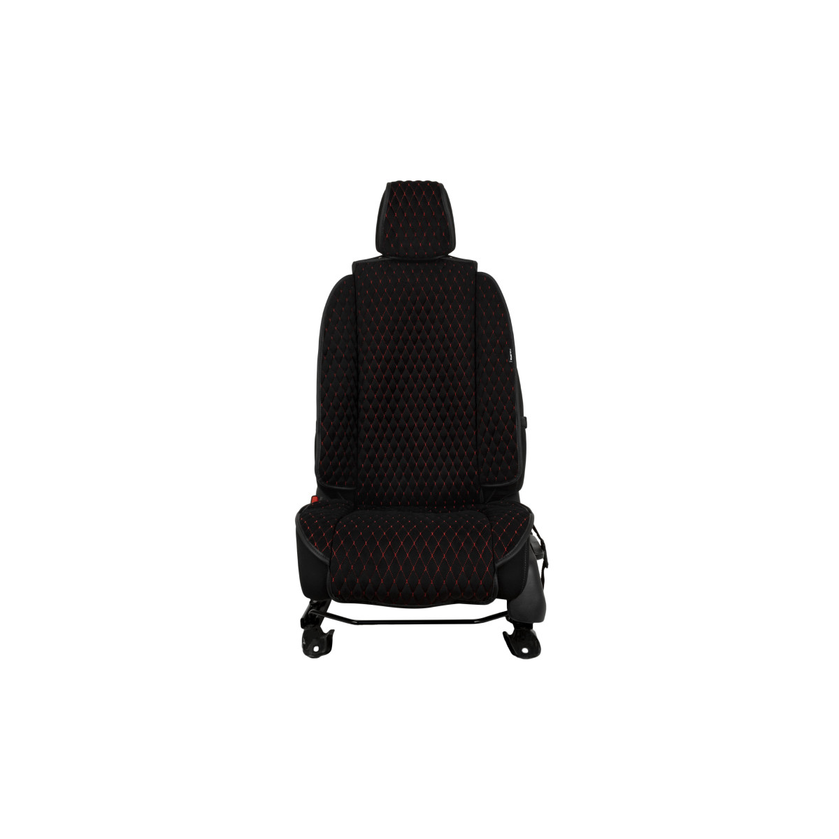EVAtech Max Seat Cover, 1 pcs - black / black edges / red stitches EVAtech Max Seat Cover, 1 pcs - black / black edges / red stitches
