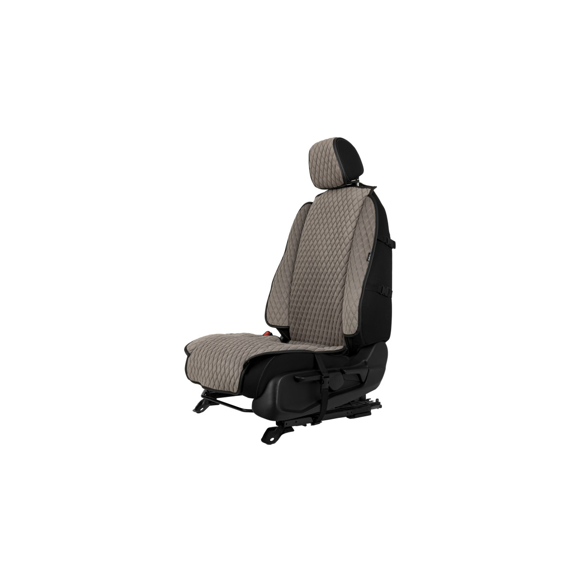 EVAtech Max Seat Cover, 1 pcs - grey / black edges / gray stitches EVAtech Max Seat Cover, 1 pcs - grey / black edges / gray stitches