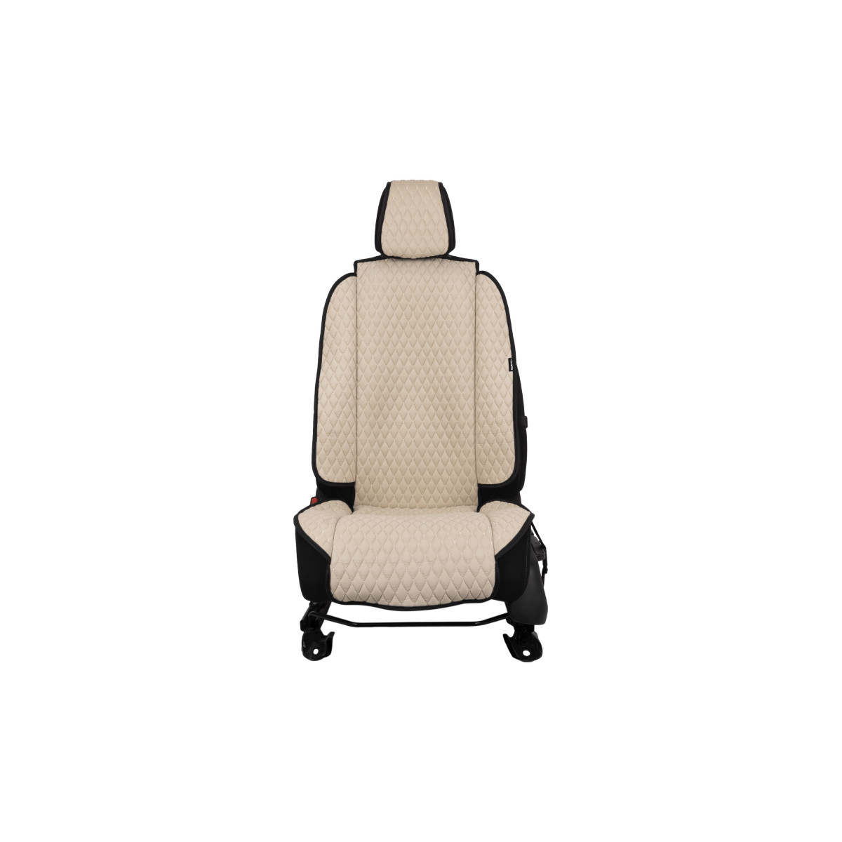 EVAtech Max Seat Cover, 1 pcs - beige / black edges / beige stitches EVAtech Max Seat Cover, 1 pcs - beige / black edges / beige stitches