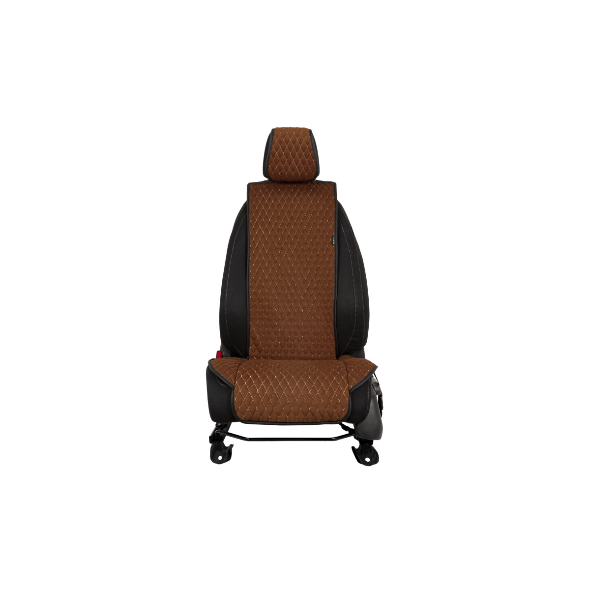 EVAtech Standard Seat Cover, 1 pcs - brown / black edges / brown stitches EVAtech Standard Seat Cover, 1 pcs - brown / black edges / brown stitches