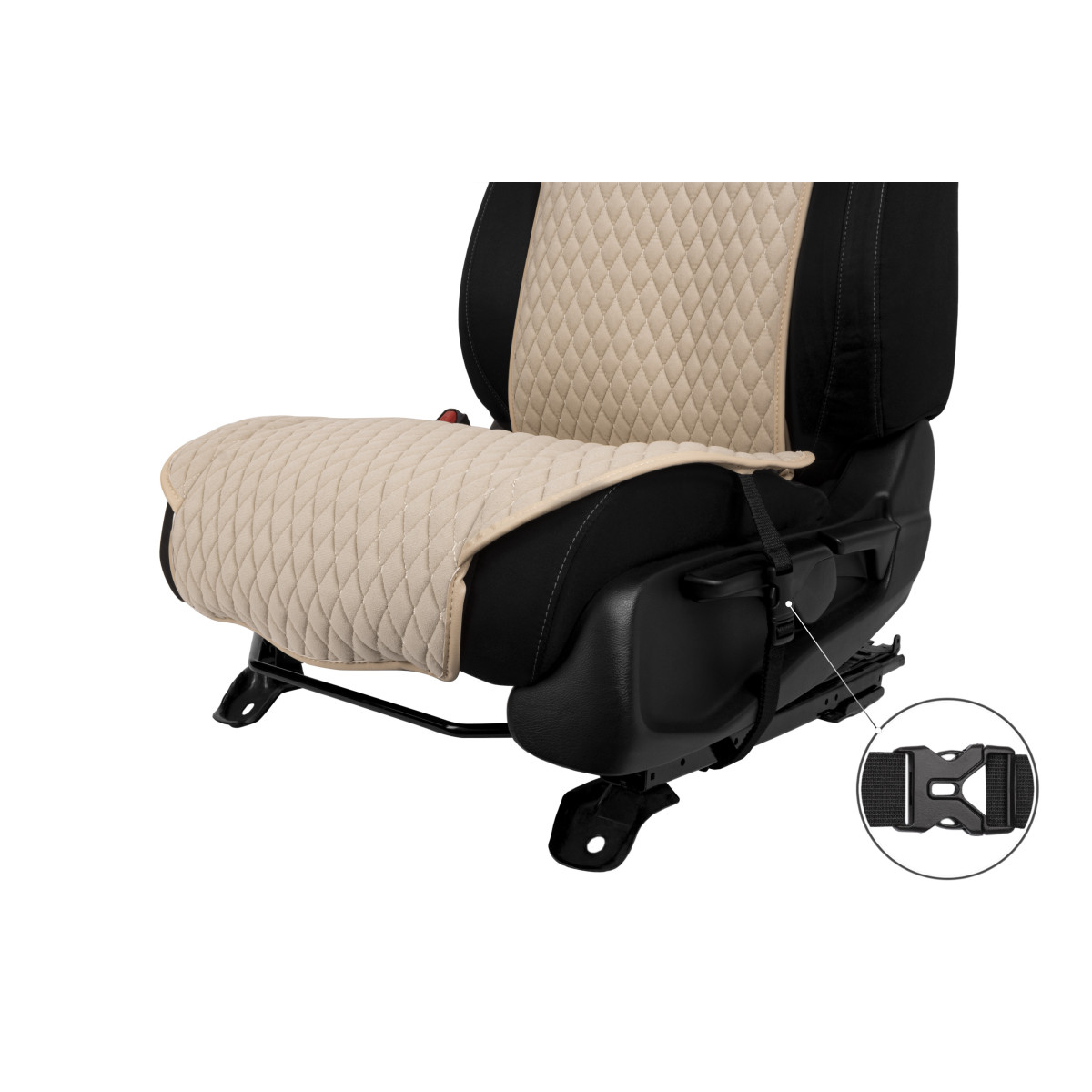 EVAtech Standard Seat Cover, 1 pcs - beige / beige edges / beige stitches EVAtech Standard Seat Cover, 1 pcs - beige / beige edges / beige stitches