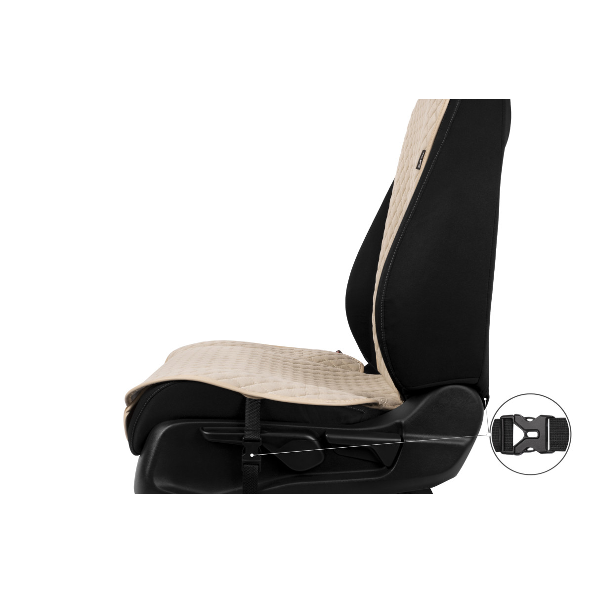 EVAtech Standard Seat Cover, 1 pcs - beige / beige edges / beige stitches EVAtech Standard Seat Cover, 1 pcs - beige / beige edges / beige stitches
