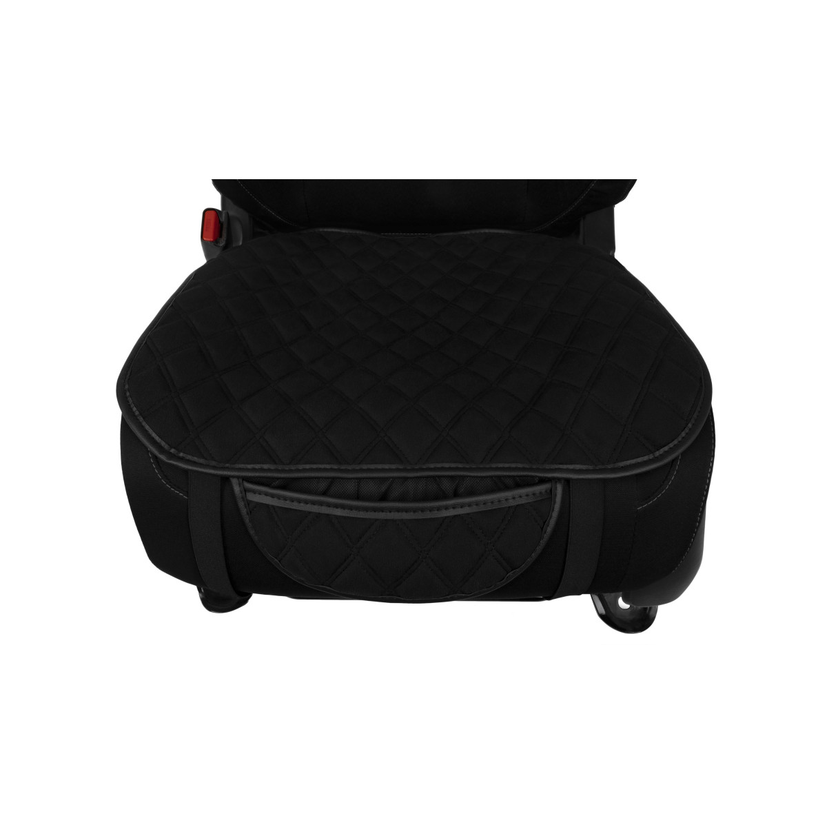 EVAtech Seat Cushion Cover, 1 pcs - black / black edges / black stitches